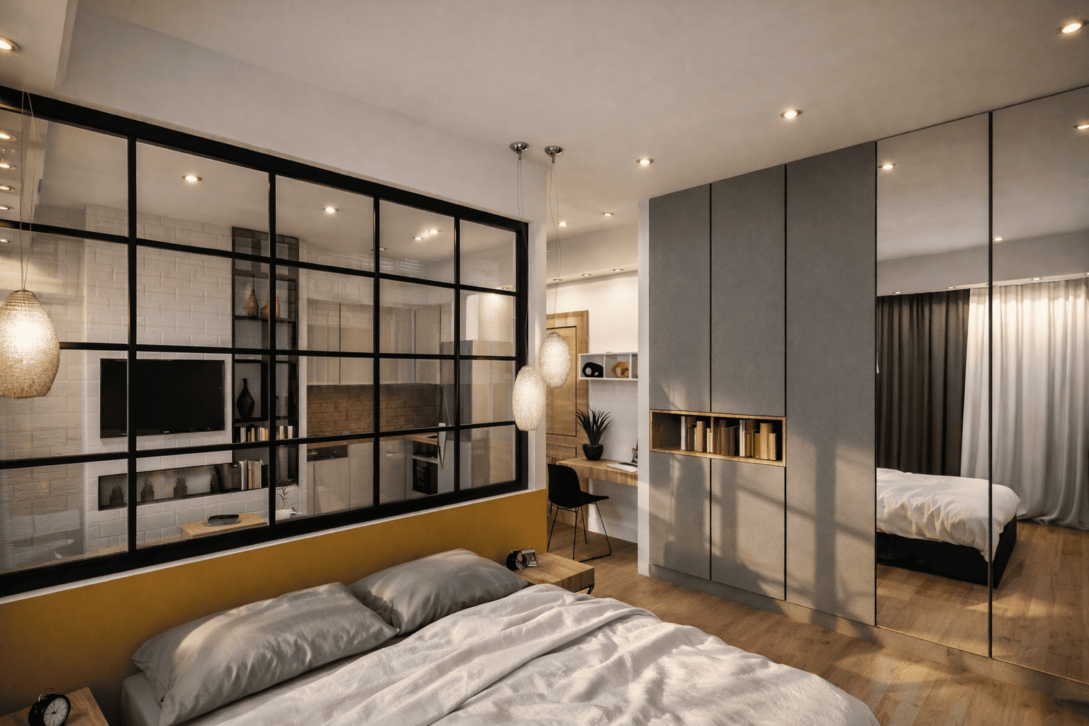 Punctum Interiors, residential bedroom render